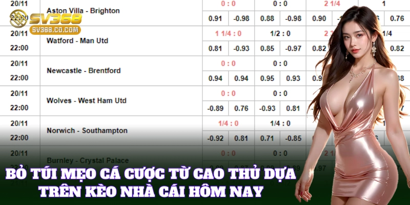 Mẹo đọc chuẩn Kèo Nhà Cái Hôm Nay dễ chiến thắng